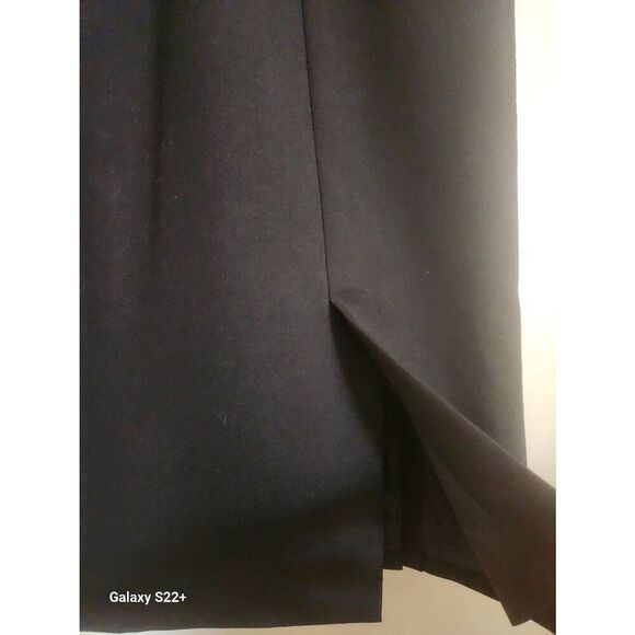 K10  Evan Picone Essentials classic black straight business skirt - Picture 2 of 10
